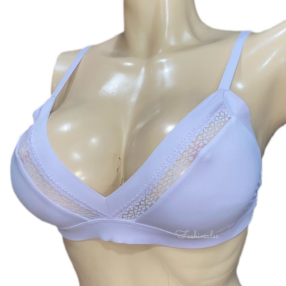 Victoria’s Secret Incredible Supersoft Unlined Mesh Detail bralette Bra Lavender
